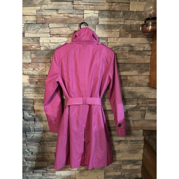 London Fog Trench Coat Double-Breasted Orchid (Pink) Women's Size Small NWOT - Picture 7 of 7
